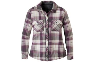 Image of Outdoor Research Kalaloch Reversible Shirt Jac - Womens, Pacific Plum Plaid, XL, 2681341415009