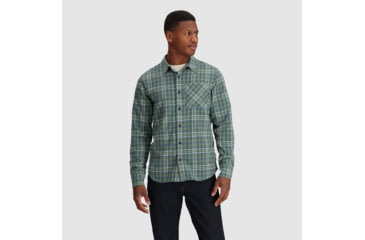 Image of Outdoor Research Kulshan Flannel Shirt - Mens, Balsam, Medium, 3000910765007