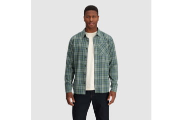 Image of Outdoor Research Kulshan Flannel Shirt - Mens, Balsam, Medium, 3000910765007