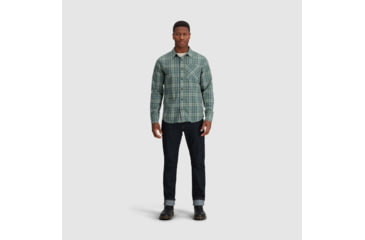 Image of Outdoor Research Kulshan Flannel Shirt - Mens, Balsam, Medium, 3000910765007