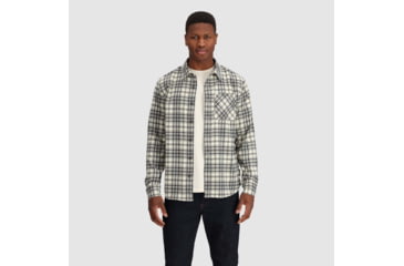 Image of Outdoor Research Kulshan Flannel Shirt - Mens, Bone, 2XL, 3000910003010