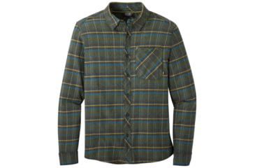 Image of Outdoor Research Kulshan Flannel Shirt - Mens, Celestial Blue, Small, 2714651576006