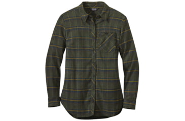 Image of Outdoor Research Kulshan Flannel Tunic - Womens, Forest, Extra Small, 2714910600005