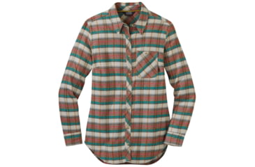 Image of Outdoor Research Kulshan Flannel Tunic - Womens, Sand, Small, 2714910910006