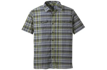Image of Outdoor Research Lager Short Sleeve Shirt, Mens, Fatigue, S, 264611-fatigue-S