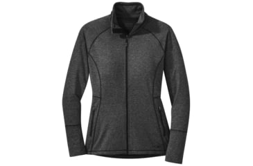 Image of Outdoor Research Melody Full Zip - Womens, Black Heather, Small, 2714850012006
