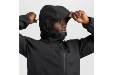 Image of Outdoor Research Motive AscentShell Jacket - Mens, Black, S, 2799860001006