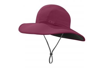 Image of Outdoor Research Oasis Sun Sombrero, Women's, Raspberry, M 264388-raspberry-M