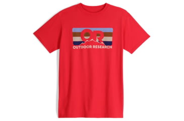 Image of Outdoor Research OR Advocate Stripe T-Shirt, Spice/Bronze, Medium, 3002232562007