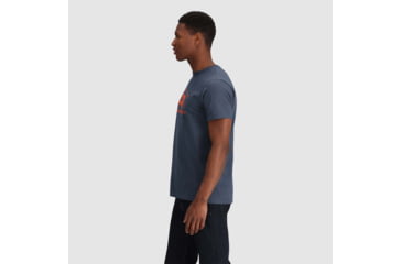 Image of Outdoor Research OR Advocate T-Shirt, Naval Blue/Spice, Large, 2800422618008