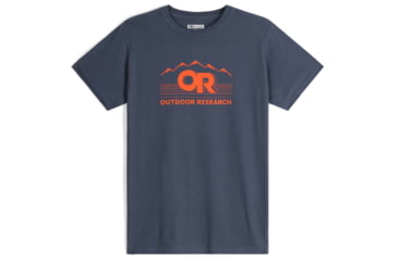 Image of Outdoor Research OR Advocate T-Shirt, Naval Blue/Spice, Large, 2800422618008
