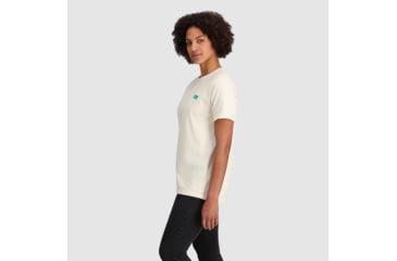Image of Outdoor Research OR Lockup Back Logo T-Shirt, Sand/Verdant, Medium, 2895462622007