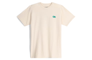 Image of Outdoor Research OR Lockup Back Logo T-Shirt, Sand/Verdant, Medium, 2895462622007