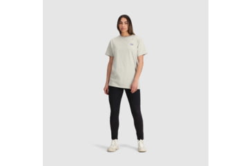 Image of Outdoor Research OR Lockup Back Logo T-Shirt, Slate/Topaz, Small, 2895462623006