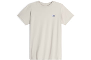 Image of Outdoor Research OR Lockup Back Logo T-Shirt, Slate/Topaz, Small, 2895462623006