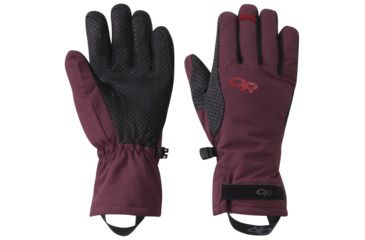 Image of Outdoor Research Ouray Ice Gloves - Womens, Zin/Tomato, Small, 2680511378006