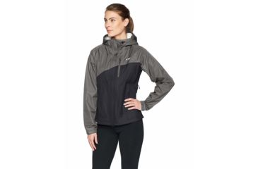 Image of Outdoor Research Panorama Point Jacket - Womens, Charcoal Herringbone/Black, Small, 2691821225006