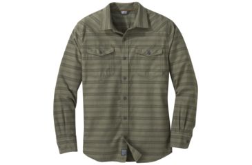 Image of Outdoor Research Pilchuck Long Sleeve Shirt - Mens, Fatigue, Small, 2681220740006