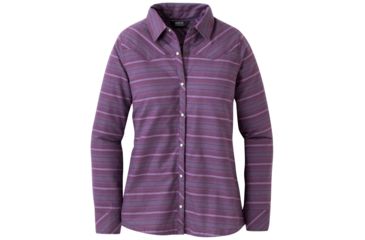 Image of Outdoor Research Pilchuck Long Sleeve Shirt - Womens, Pacific Plum, XS, 2681471287005