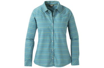 Image of Outdoor Research Pilchuck Long Sleeve Shirt - Womens, Washed Peacock, Medium, 2681471272007