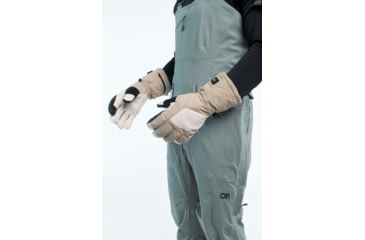 Image of Outdoor Research Prevail Heated GORE-TEX Gloves, Pro Khaki, Medium, 3000052291007