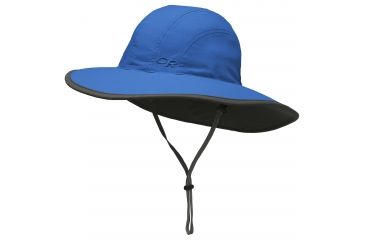 Image of Outdoor Research Rambler Sun Sombrero, Kids, Glacier/Dark Grey, L 243464-gl/dg-L