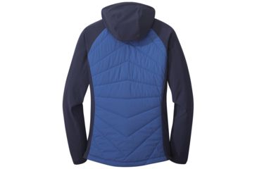 Image of Outdoor Research Refuge Hybrid Hooded Jacket - Womens, Lapis/Naval Blue, Extra Small, 2691981336005