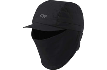 Image of Outdoor Research Sahale Trapper Cap, Black, Small/Medium, 2776490001015