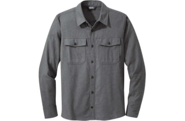 Image of Outdoor Research Sandpoint Flannel Shirt - Mens, Charco Heath, Extra Large, 2776010893009