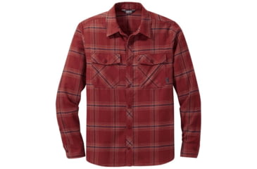 Image of Outdoor Research Sandpoint Flannel Shirt - Mens, Madder Plaid, Extra Large, 2776011863009