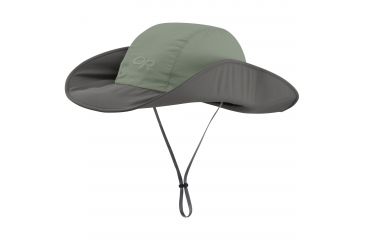 Image of Outdoor Research Seattle Sun Sombrero, Unisex, Sage/Pewter, L/XL 264387-sage/pewter-L/XL