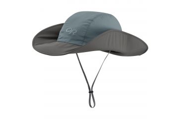 Image of Outdoor Research Seattle Sun Sombrero, Unisex, Shade/Pewter, S/M 264387-shade/pewter-S/M