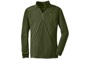 Image of Outdoor Research Sequence Long-Sleeve Zip Top - Men's-Kale-Small