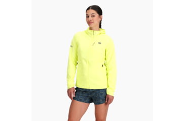 Image of Outdoor Research Shadow Wind Hoodie - Womens, Limonata, Extra Small, 300900-2641-005