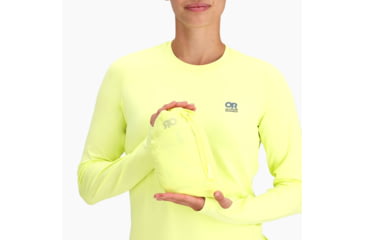 Image of Outdoor Research Shadow Wind Hoodie - Womens, Limonata, Extra Small, 300900-2641-005