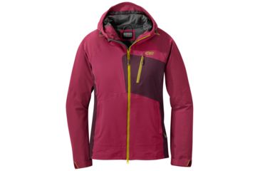 Image of Outdoor Research Skyward II Jacket - Womens, Beet/Cacao, Small, 2680941587006