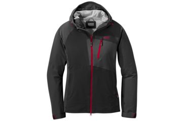Image of Outdoor Research Skyward II Jacket - Womens, Black/Storm, Large, 2680941344008