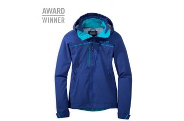 Image of Shed, Outdoor Research Skyward Women's Jacket, Baltic/Typhoon, Small, 244813-0589-S-SHED