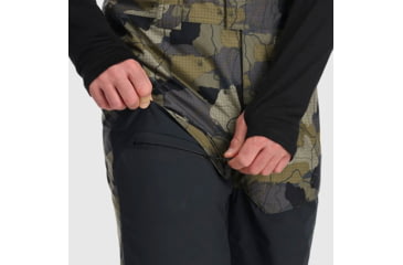 Image of Outdoor Research Snowcrew Bibs - Mens, Loden Camo/Black, 3XL, 3000582228-XXXL