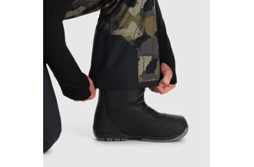 Image of Outdoor Research Snowcrew Bibs - Mens, Loden Camo/Black, 3XL, 3000582228-XXXL