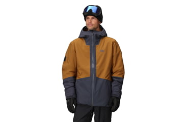Image of Outdoor Research Snowcrew Jacket - Mens, Atlantic/Bronze, Large, 2831902983008
