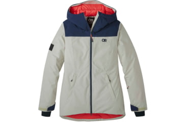 Image of Outdoor Research Snowcrew Jacket - Womens, Sand/Naval Blue, Medium, 2832052063007