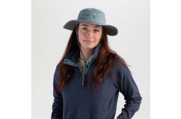 Image of Outdoor Research Solar Roller Sun Hat - Womens, White/Rice Embroidery, Small, 2434422036006