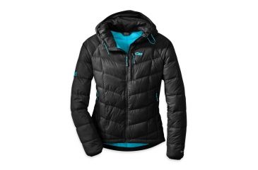 Image of Outdoor Research Sonora Hoody - Women's, Black/Rio, Large, BLACK-RIO-LARGE