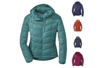 Image of Outdoor Research Sonora Hoody - Womens, Atlantis/Sea, Blue Violet/Fig, Burnt Orange, Naval Blue, Raspberry/Desert Sunrise