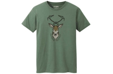 Image of Outdoor Research Stag Axe Short Sleeve Tee - Mens, Juniper Hth, Small, 2778081484006