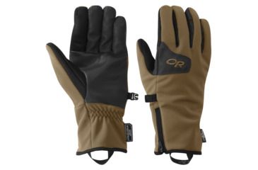 Image of Outdoor Research Stormtracker Sensor Gloves - Mens, Coyote/Black, Large, 2448810104008
