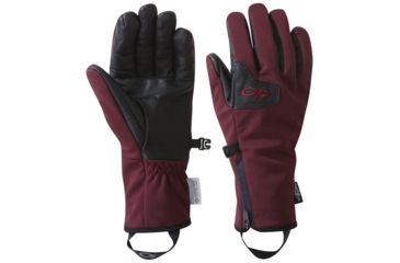 Image of Outdoor Research Stormtracker Sensor Gloves - Womens, Raisin, Large, 2448821586008