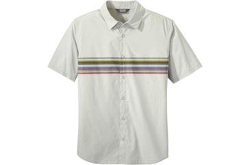 Image of Outdoor Research Strata Short Sleeve Shirt - Mens, Pebble Stripe, Extra Large, 2744251815009