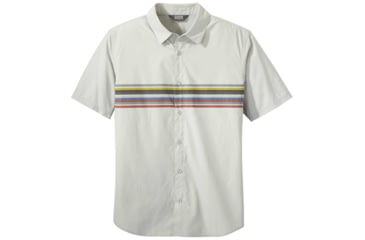 Image of Outdoor Research Strata Short Sleeve Shirt - Mens, Sand Stripe, 2XL, 2744251816010